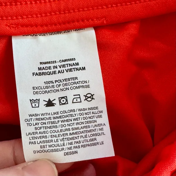 Nike Sportswear Mid-Rise Wide Leg Track Pants Picante Red Orange Women XL Baggy - Image 14