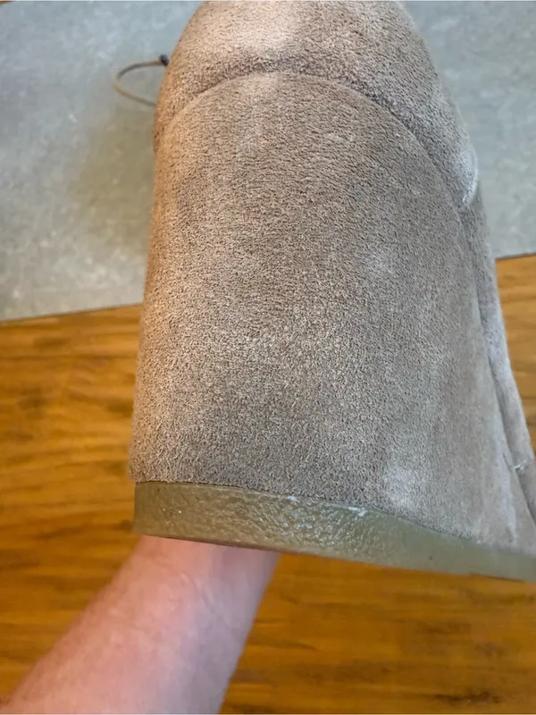 TOMS Desert Wedge Taupe Suede Lace-Up Bootie Size 11 - Image 12