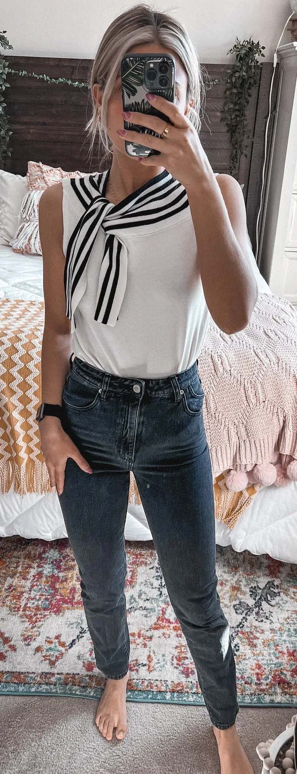 Free People Black High Rise Slim Leg Jeans - Image 2