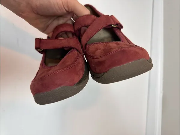 Dansko Red Suede Leather Mary Jane Comfort Shoes EU 37 US 6.5-7 - Image 8