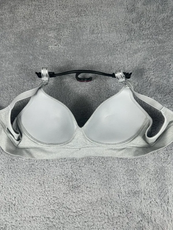 Fruit of the Loom Womens Seamless Wireless T-Shirt Bra Gray Size Small - Image 5