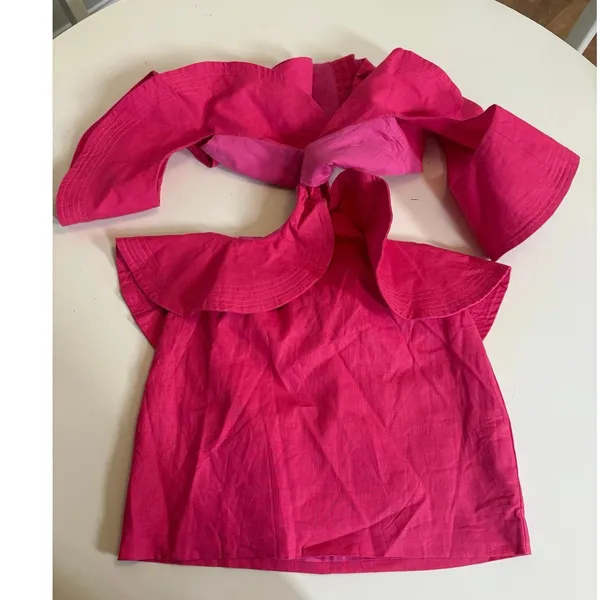 Seven Wonders Hot‎ Pink Nassau Ruffle Cutout Mini Dress Size 2 - Image 3