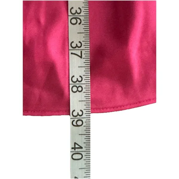 Women’s Pink Lingerie Slip Dress Nightgown Ruffles Chemise Sz L Romantic - Image 7
