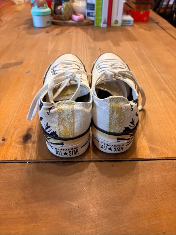 Converse womens Chuck Taylor All Star platform hybrid floral sneakers cream 7 - Image 3