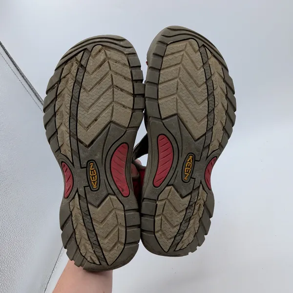 Keen Venice H2 Womens 10 Red Gray Waterproof Sport Hiking Sandals 1008473‎ - Image 7