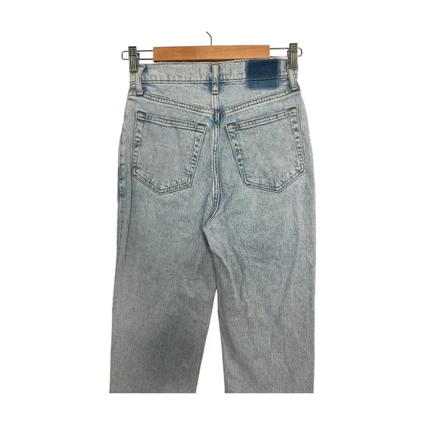 Abercrombie Fitch The 90s Straight Womens 26 2S Blue Ultra High Rise Crossover - Image 4