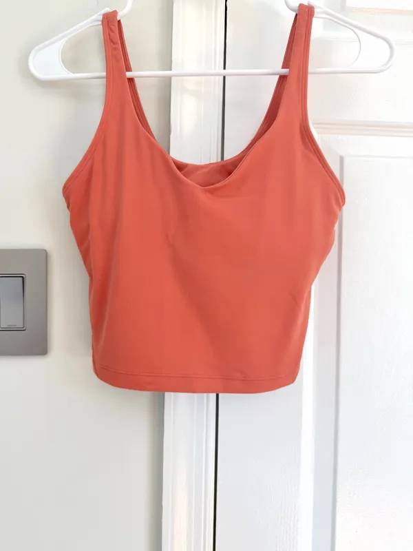 Lululemon Womens Align Tank Top 6 Bra Lined Rustic Coral Workout Running Yoga - Image 3