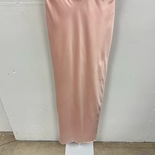 House of CB Charmaine Corset Blush‎ Pink Maxi Sleeveless Dress Large Back Slit - Image 6