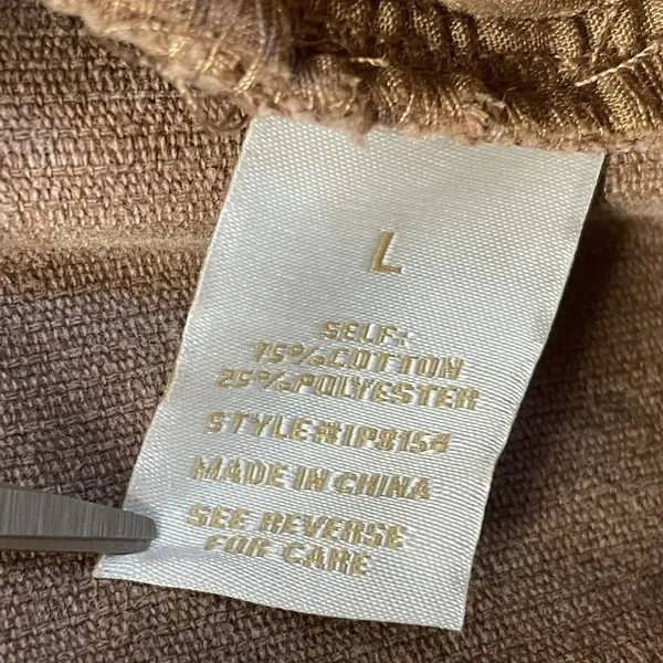 Flying Tomato‎ Womens L Pants Corduroy Jeans Tan Brown Ultra Wide Leg Boho - Image 6