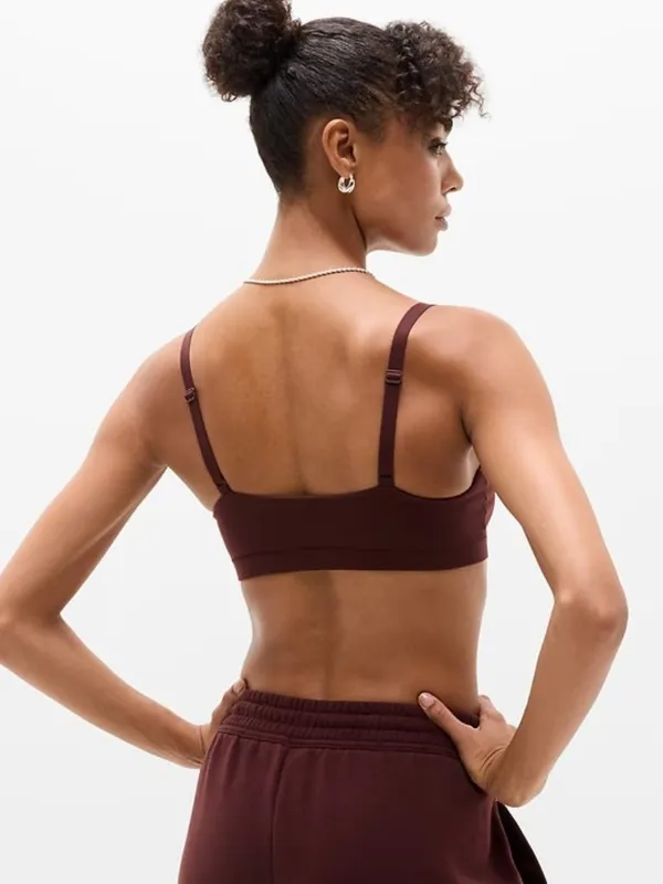 New Athleta M Vitaform Bodymove Scoop Bralette Medium Cup D-DD Garnet - Image 2