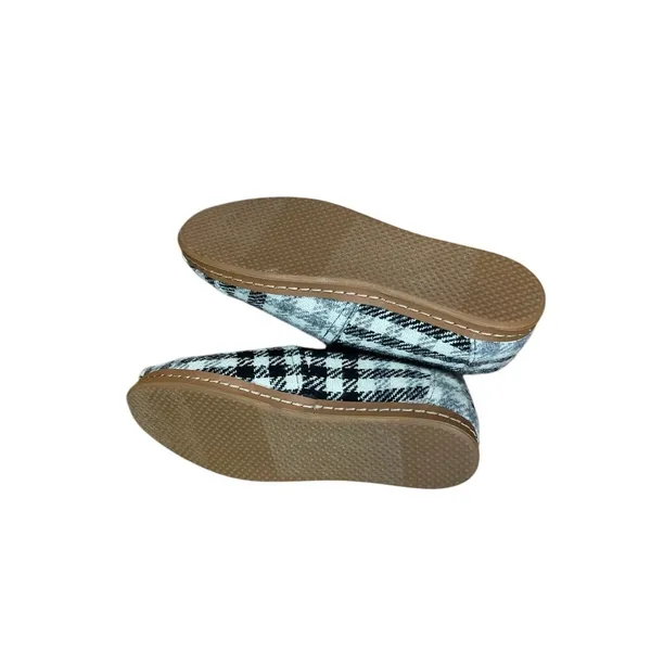 TOMS Plaid‎ Alpargata Slip On Casual Shoes Comfortable Loafers Women's 8 - Image 4