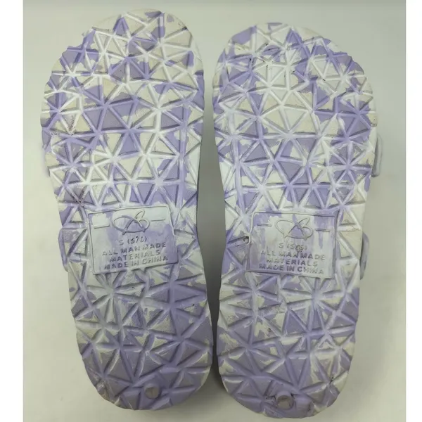Women’s Lavender and White Tie Dye Double‎ Buckle Slip on Sandals Size 5/6 - Image 6