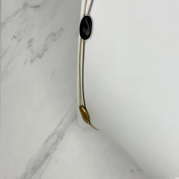 Chico's Double Strand Mixed Metal Station Statement Necklace ✨ - Image 10