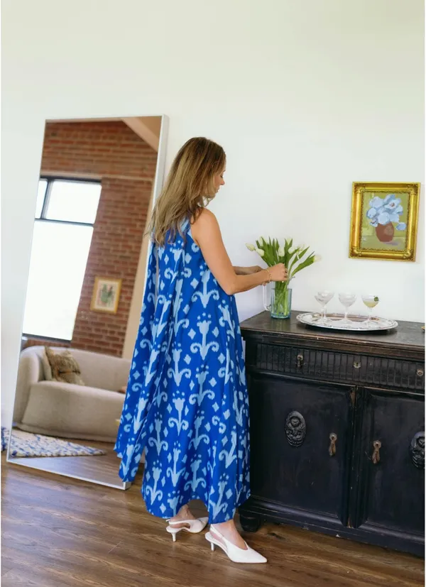 Vestique Lottie Blue One Shoulder Maxi Dress - Image 4