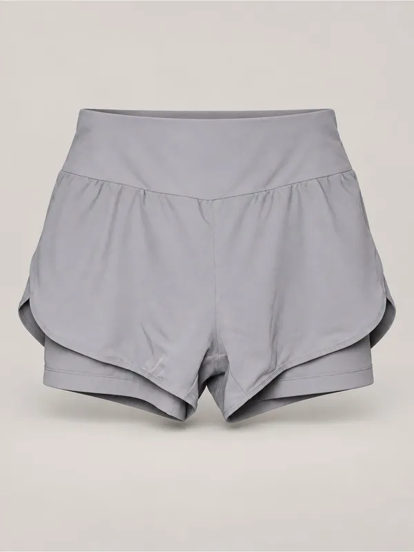 NEPest Gray Padded Cycling Shorts Women’s XL - Image 2