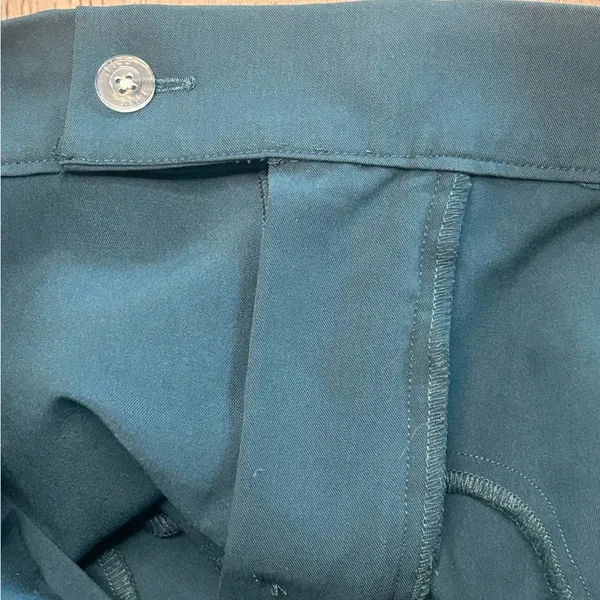 FIGS Women OTG On-The-Go Tailored Straight-Leg Trousers. Muted teal W195W2005 S - Image 3