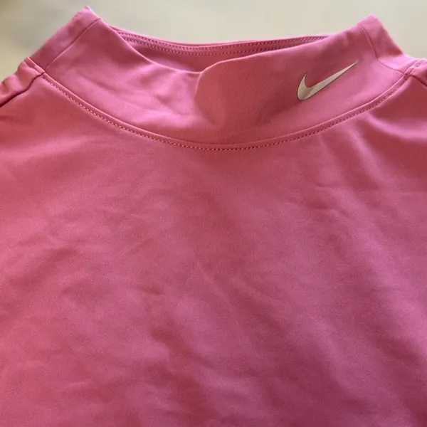 Nike Pro Dri Fit Neck Crop Top Cut Out on Sides - Image 2