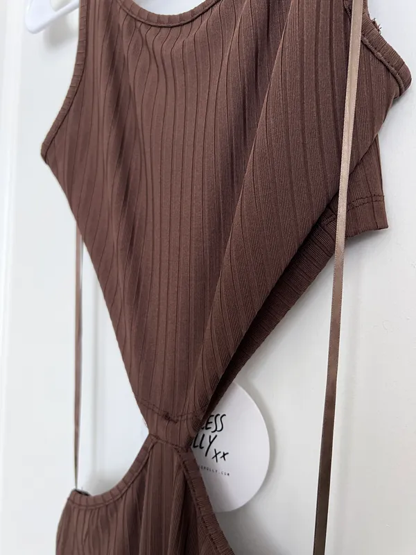 Princess Polly Billie Maxi Dress Brown - Image 6