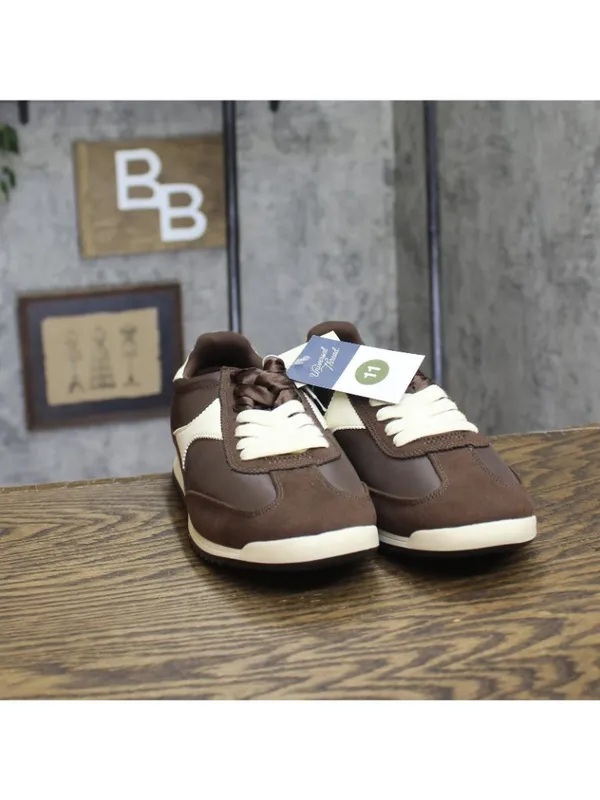 NWT Universal Thread Skyler Jogger Sneakers Double Lace Low Top Brown Multi 11M - Image 4