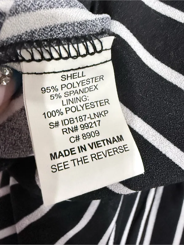 Moa Moa Black & White Vertical-Stripe Wide-Leg Jumpsuit - Image 6