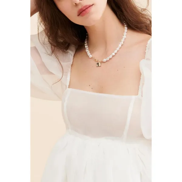 Selkie The French Puff Dress Ivory Fairy Princess Coquette Size XXS. NEW! - Image 4