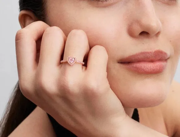 Pandora Ring Heart Rose Gold - Image 3
