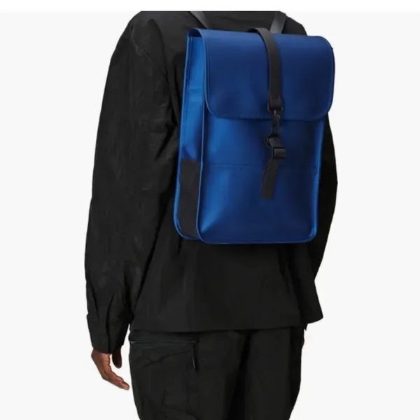 RAINS Waterproof Blue Backpack - Image 2