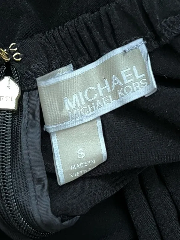 MICHAEL Michael Kors Chain Halter Dress Black Cocktail Evening Sleeveless S - Image 7