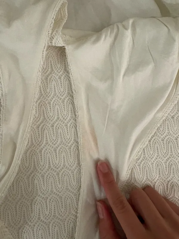 H&M White Halter Mini Dress - Image 2