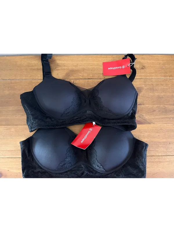 SonaShape Bra Bundle (2) Black Lace Size M NWT - Image 4
