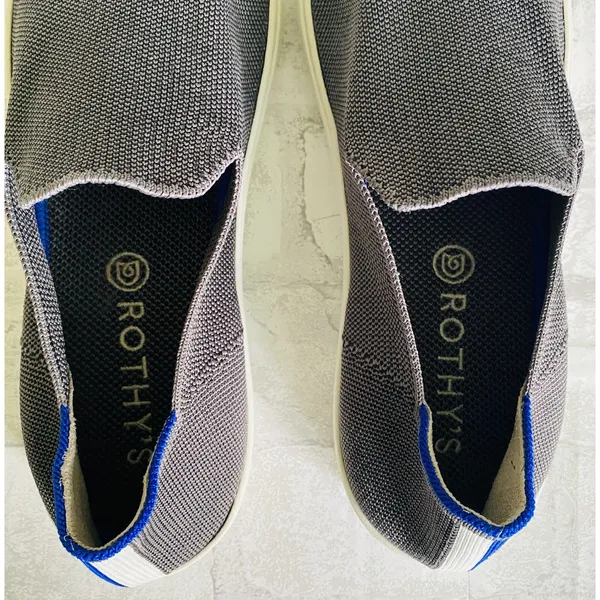 Rothys The Original Slip On Sneakers Steel Gray Comfortable Casual Shoes Sz 10.5 - Image 10