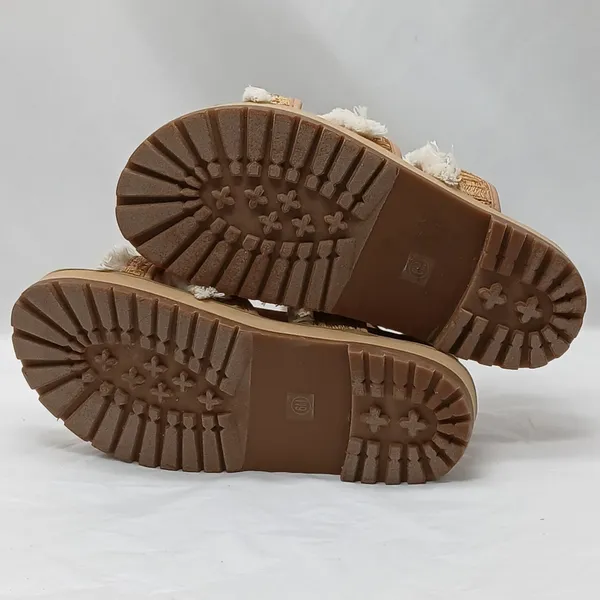 Coconuts By Matisse Fuji Platform Sandals Shoes Women's Size 6M Tan Beige Boho - Image 9