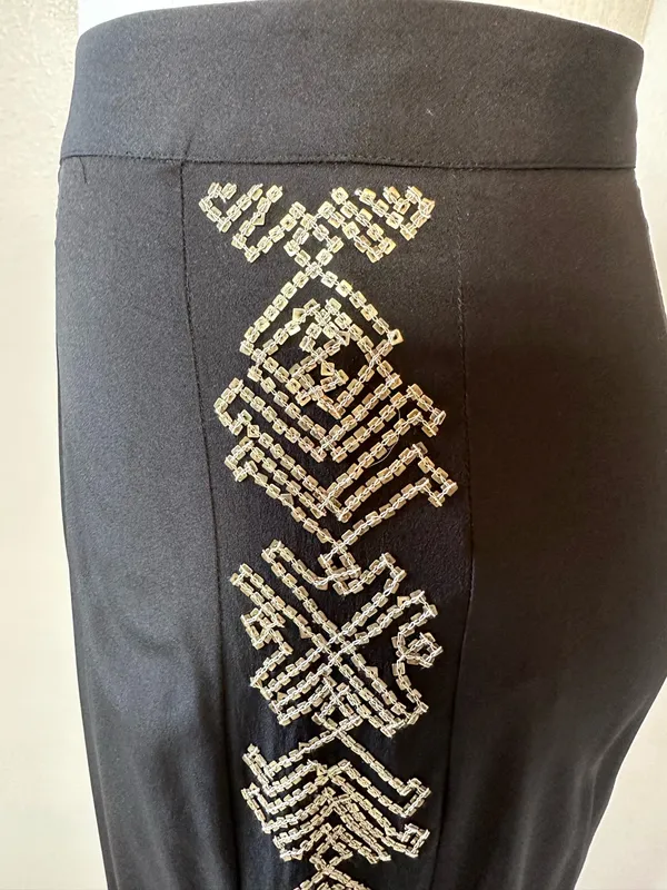 Yoana Baraschi Skirt Size M Black Sequin Lightweight Women's Party Summer New - Image 6