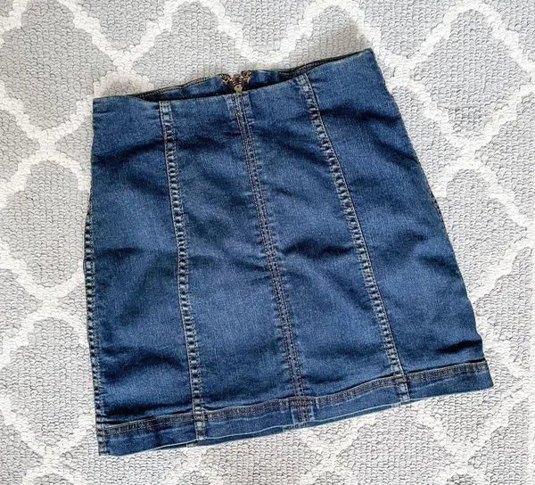 Modern Femme Dark Wash Mini Skirt - Image 3