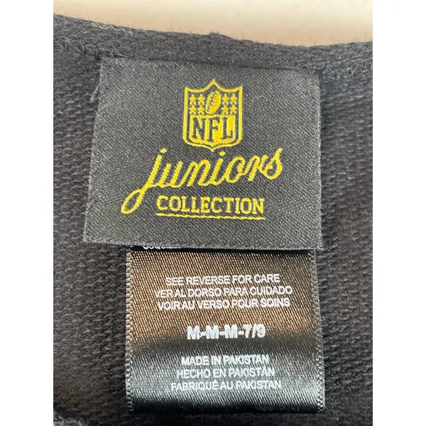 NFL Juniors Collection Carolina Panthers Black Pullover Sweatshirt Size M - Image 2
