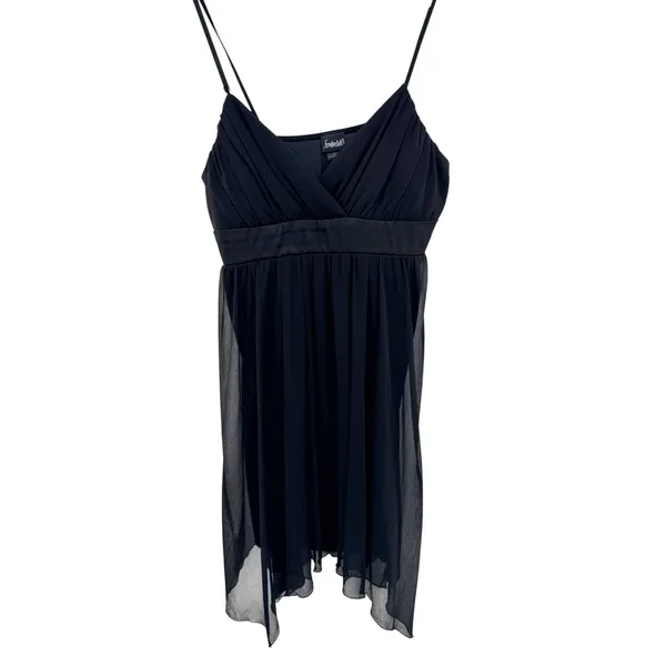 Fredericks of‎ Hollywood Black Sheer Babydoll Chemise Pleated Empire Waist XL - Image 2