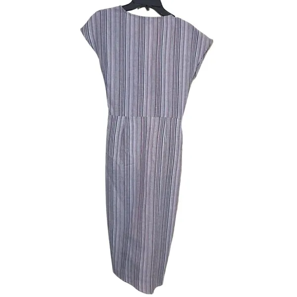 VICI Women's Multicolor Striped Knotted Twist Front Dress - Image 9