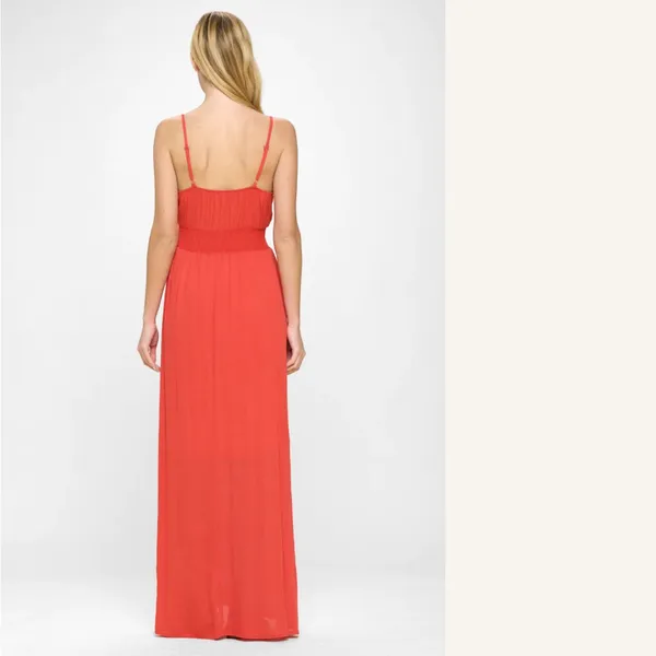 West Kei Teagen Spaghettini Strap Maxi‎ Dress - Image 3