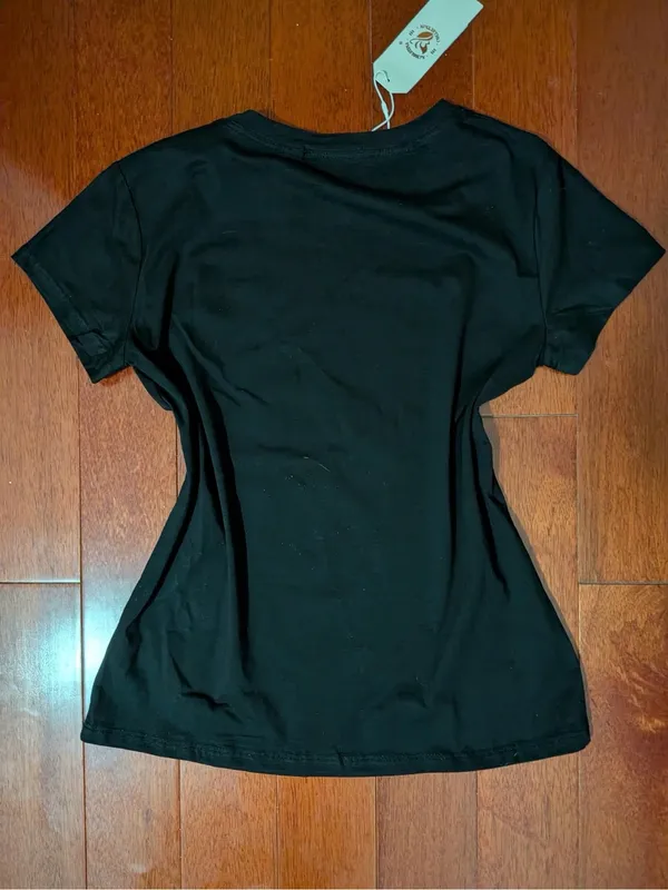 Women's Black 'Paris' Eiffel Tower Graphic Tee Size undefined - Image 2