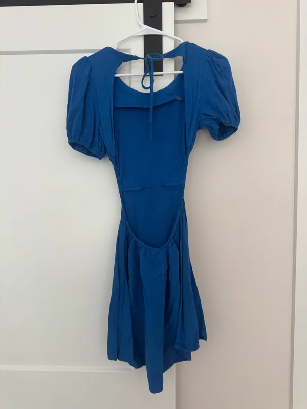 Hello Molly Blue Mini Dress - Image 4