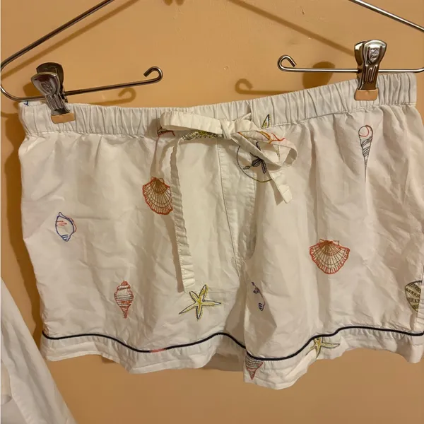 Printfresh Embroidered Shells Short PJ Set - Image 8