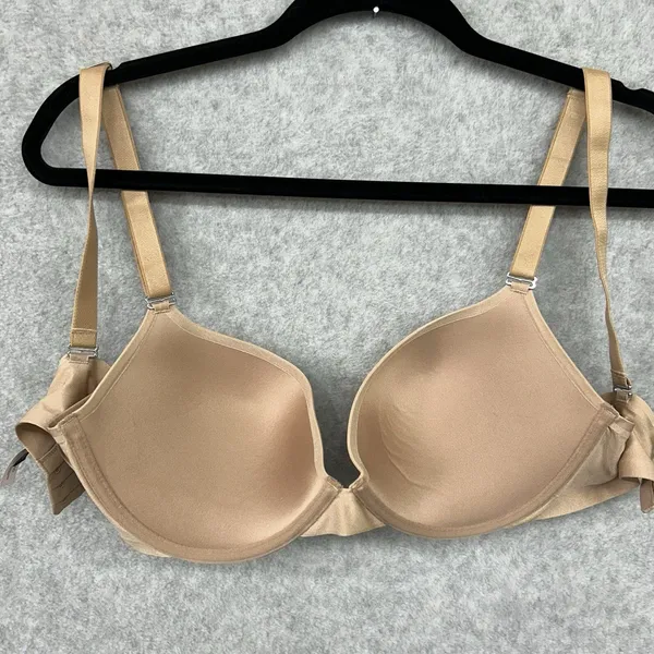 Ambrielle Women Bra 36D Beige Push Up Plunge Basic Underwire Adjustable Straps Size undefined - Image 7