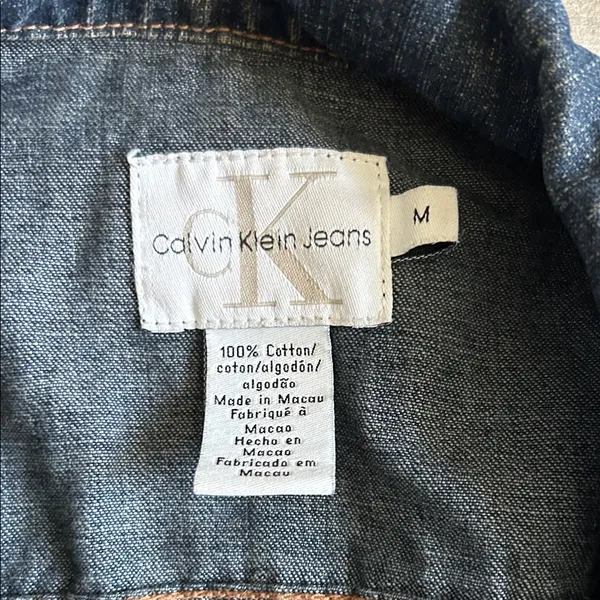 Calvin Klein Jeans Dark Blue Denim Jacket - Image 2