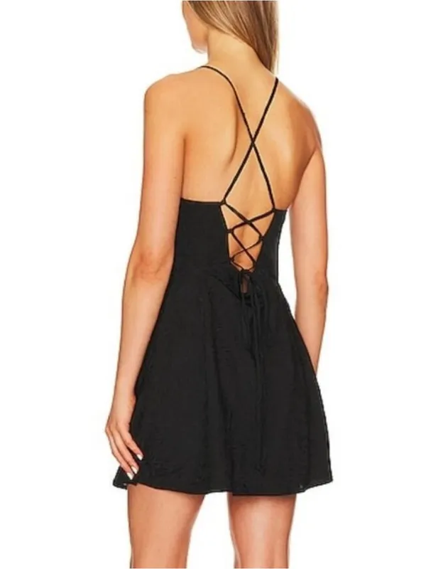 NWT For Love And Lemons Janet Black Mini Dress Cocktail Size Small S - Image 8