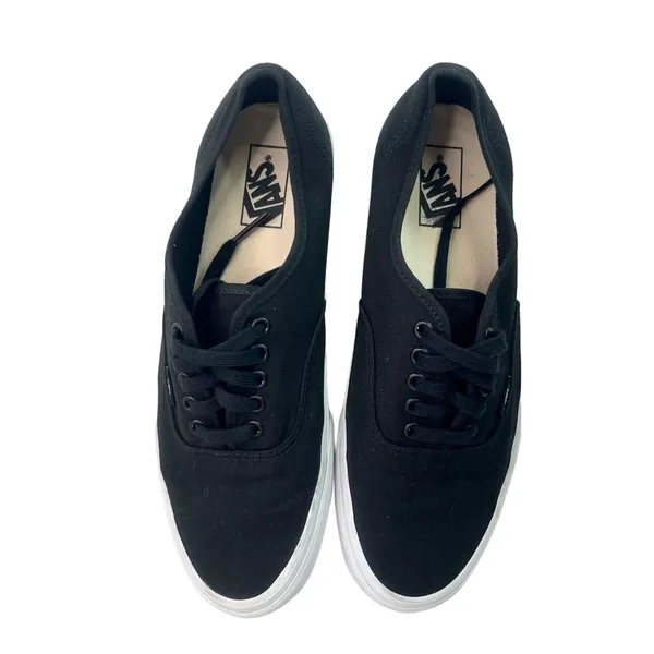 Vans Unisex Off the Wall Black Canvas Low Shoe Size 10.5 or 12 #324 - Image 5