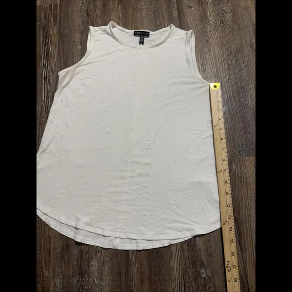 Eileen Fisher White Basic Quiet Luxury Designer Oversized‎ Stretchy Tank XXS - Image 4