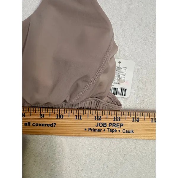 Free People FP Movement Nude strappy racerback Bow O-Ring Back Sports Bra size L - Image 4