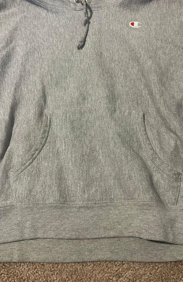 Champion Gray  Hoodie - Image 2