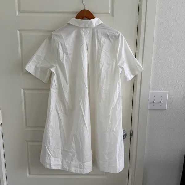 Gap White Oversized Dress Poplin Color - Image 5