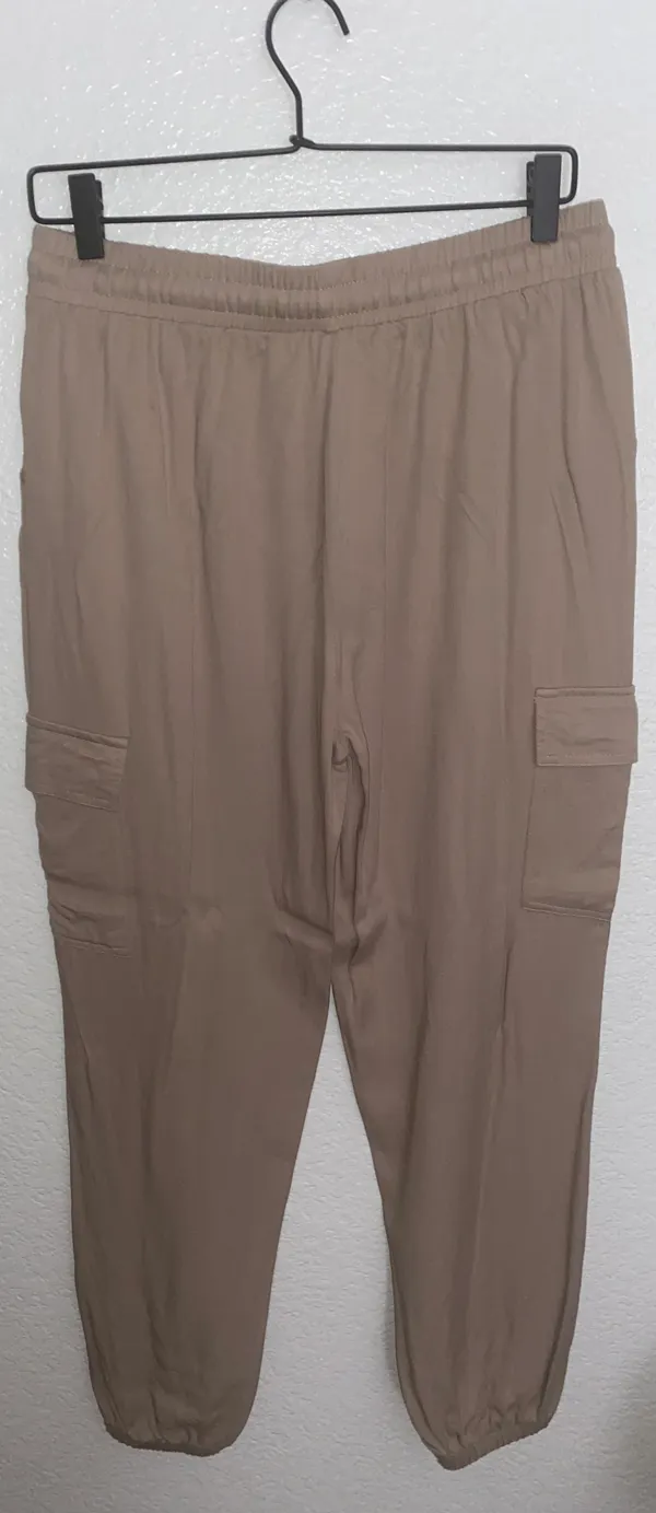 Loose Cargo Jogger Pant Tan Size L - Image 6